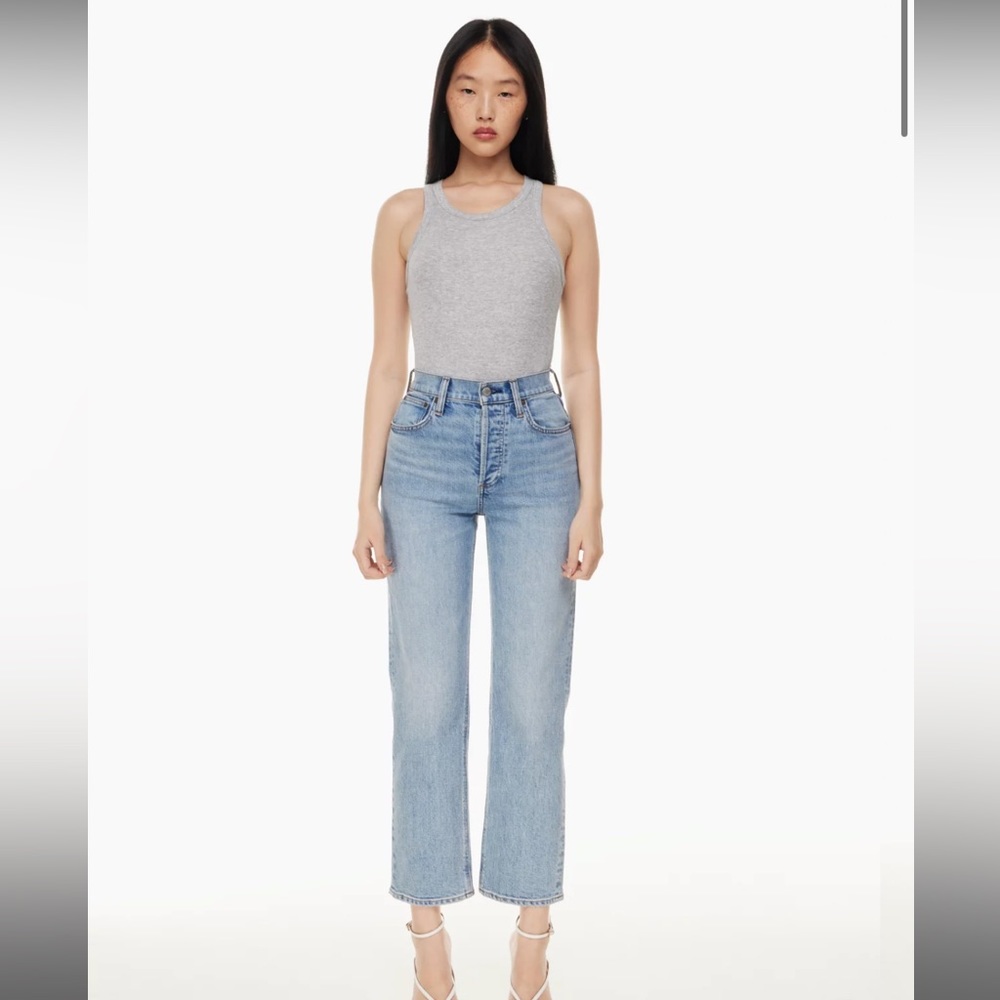 Aritzia Denim Forum Arlo High Rise Straight Jean 28L